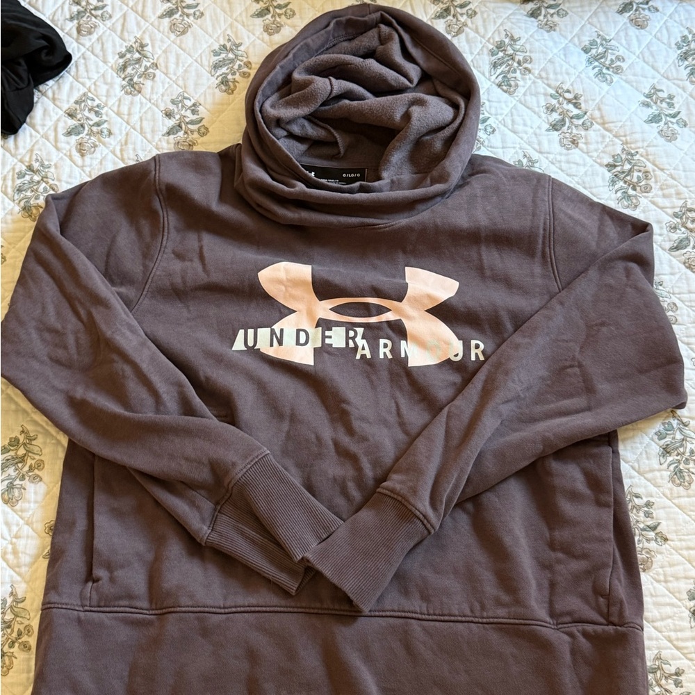 Purple Under Armour Hoodie- Size Large